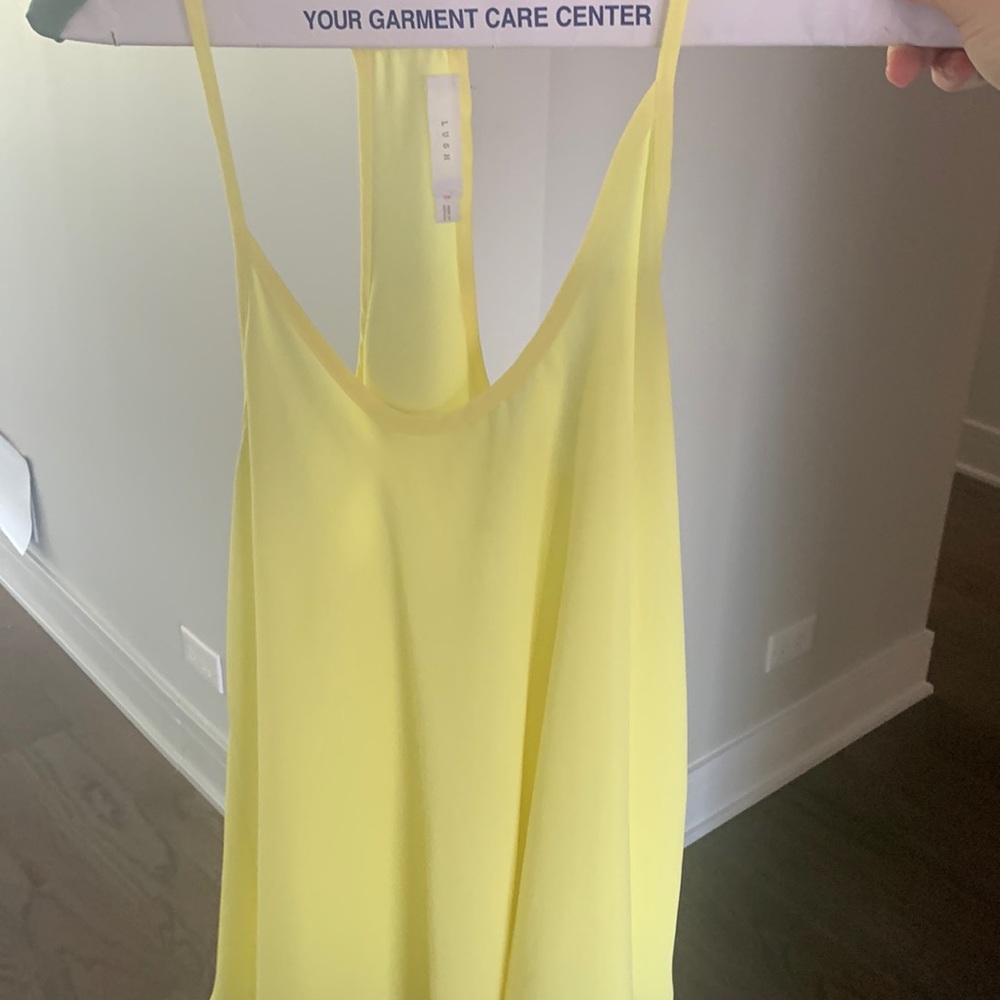 Lush yellow tank top size S